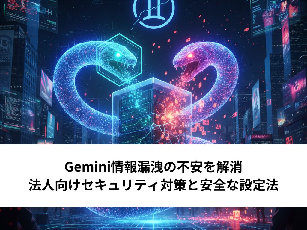 Gemini情報漏洩の不安を解消｜法人向けセキュリティ対策と安全な設定法