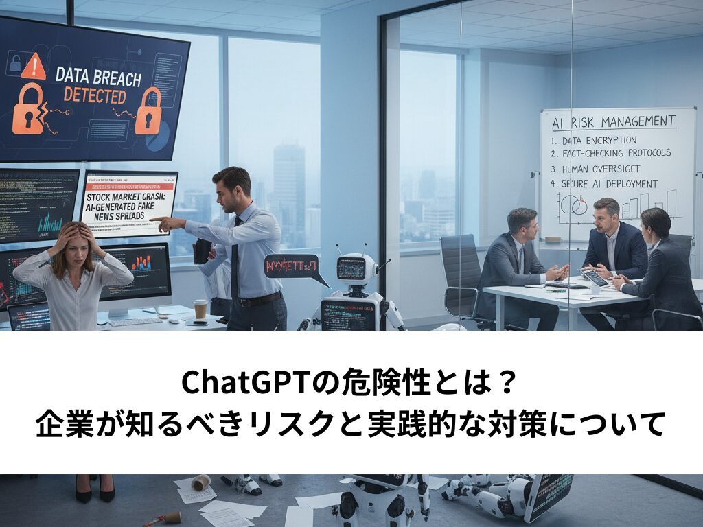 ChatGPTの危険性とは？企業が知るべきリスクと実践的な対策について