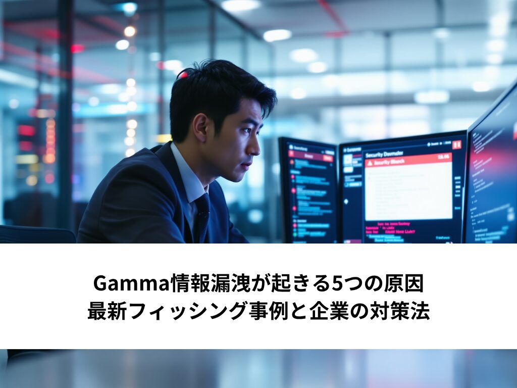 Gamma情報漏洩が起きる5つの原因｜最新フィッシング事例と企業の対策法