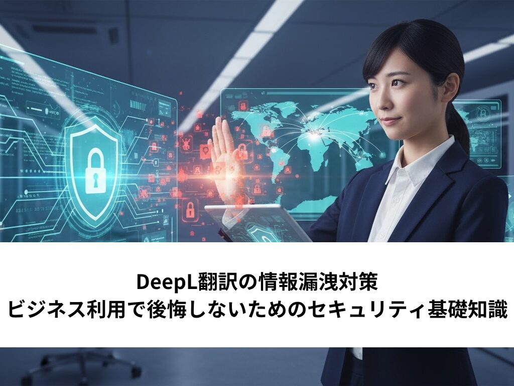 DeepL翻訳の情報漏洩対策｜ビジネス利用で後悔しないためのセキュリティ基礎知識