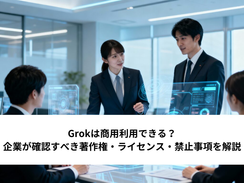 Grokは商用利用できる？企業が確認すべき著作権・ライセンス・禁止事項を解説
