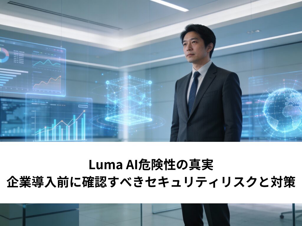 Luma AI危険性の真実｜企業導入前に確認すべきセキュリティリスクと対策