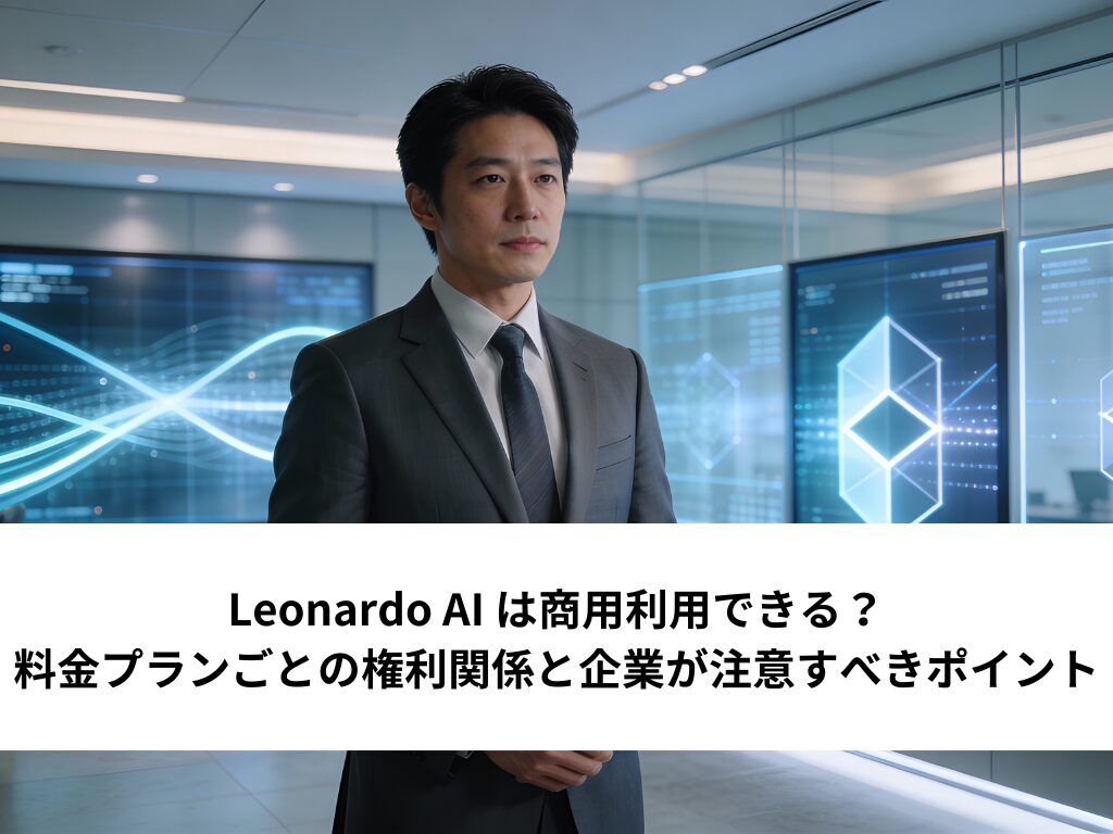 Leonardo AI は商用利用できる？料金プランごとの権利関係と企業が注意すべきポイント
