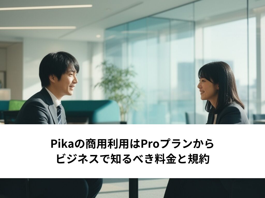 Pikaの商用利用はProプランから｜ビジネスで知るべき料金と規約