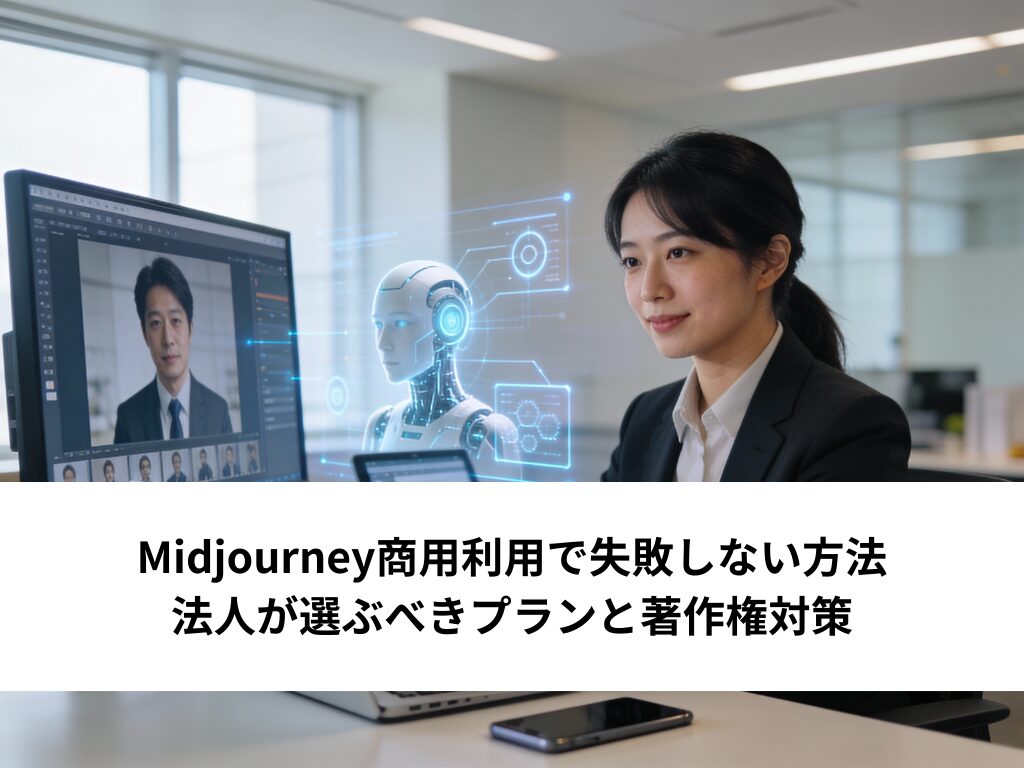 Midjourney商用利用で失敗しない方法｜法人が選ぶべきプランと著作権対策