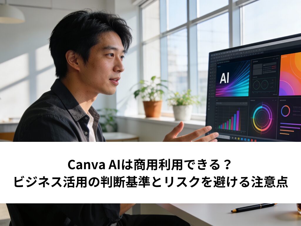 Canva AIは商用利用できる？ビジネス活用の判断基準とリスクを避ける注意点