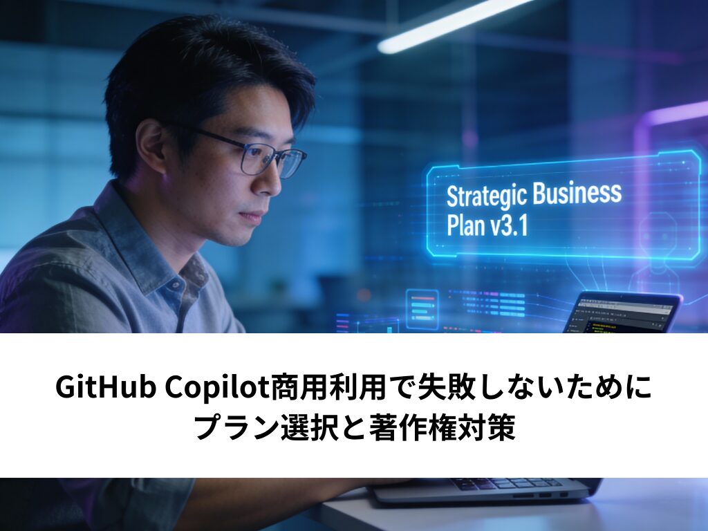 GitHub Copilot商用利用で失敗しないために｜プラン選択と著作権対策