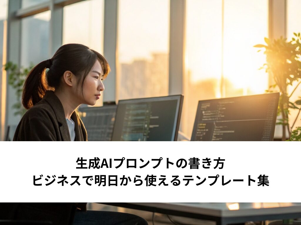 生成AIプロンプトの書き方｜ビジネスで明日から使えるテンプレート集と活用のコツ