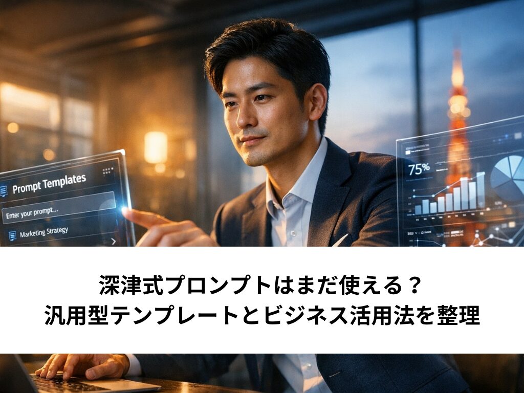 深津式プロンプトはまだ使える？汎用型テンプレートとビジネス活用法を整理